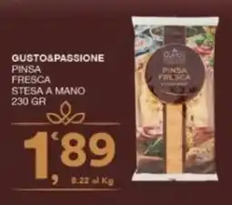 Sisa Gusto&Passione pinsa fresca stesa a mano offerta