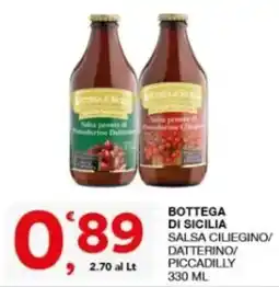Sisa Bottega di Sicilia Salsa ciliegino/datterino/piccadilly offerta