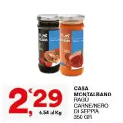 Sisa Casa Montalbano Ragù Carne/Nero di Seppia offerta