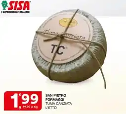 Sisa San Pietro Formaggi Tuma Canziata offerta