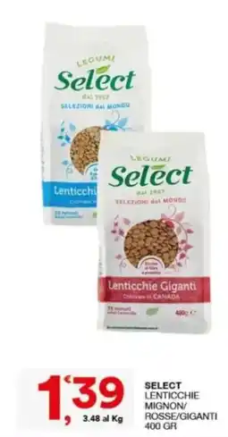 Sisa Select Lenticchie Mignon/Rosse/Giganti offerta
