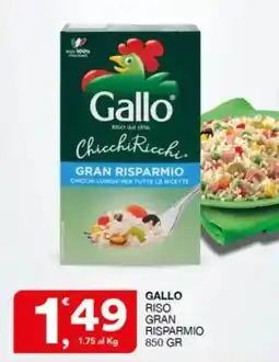 Sisa Gallo riso gran risparmio offerta