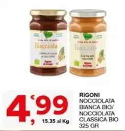 Sisa Rigoni nocciolata bianca bio offerta