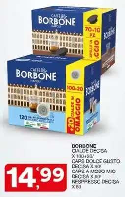 Sisa Caffè Borbone cialde decisa offerta