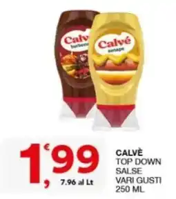 Sisa Calvé top down salse vari gusti offerta