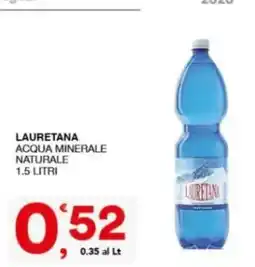Sisa Acqua minerale naturale Lauretana offerta