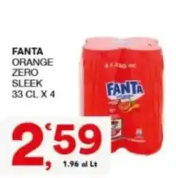 Sisa Fanta orange zero sleek offerta