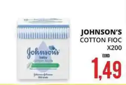 Mazzeo Giocattoli Johnson's cotton buds offerta