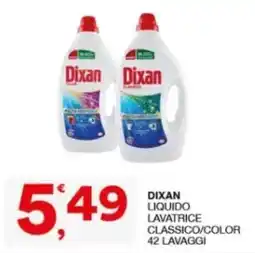 Sisa Dixan liquido lavatrice classico/color offerta