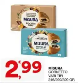 Sisa Misura cornetto vari tipi offerta