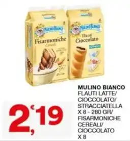 Sisa Mulino Bianco Flauti Latte/Cioccolato/Stracciatella/Fisarmoniche Cereali/Cioccolato offerta