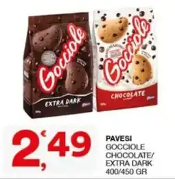 Sisa Pavesi Gocci ole chocolate/extra dark offerta