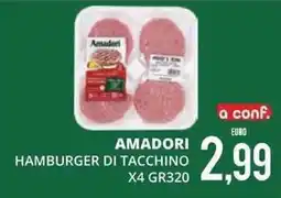 Mazzeo Giocattoli Amadori hamburger di tacchino offerta