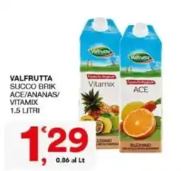 Sisa Valfrutta succo brik ace/ananas/vitamix offerta