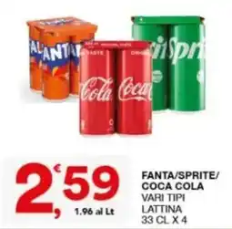Sisa Fanta/Sprite/Coca Cola offerta