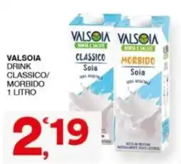 Sisa Valsòia drink classico soia offerta