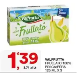 Sisa Valfrutta Frullato 100% Pesca/Pera offerta