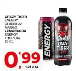 Sisa Crazy Tiger Energy Drink offerta