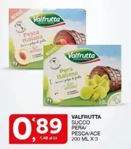 Sisa Valfrutta succo pera/pesca/ace offerta