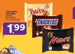 Sisa Twix/Mars/Snickers barre multipack offerta
