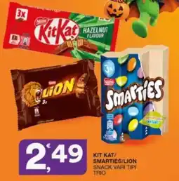Sisa Kit Kat/Smarties/Lion snack vari tipi trio offerta