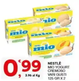 Sisa Nestlé mio yogurt cremoso offerta