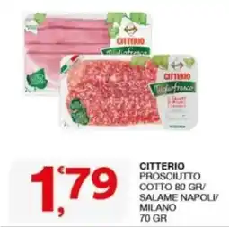 Sisa Citterio prosciutto cotto / salame napoli milano offerta