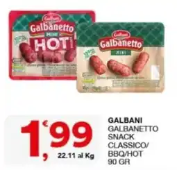 Sisa Galbani Galbanetto snack classico offerta