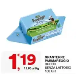 Sisa Granterre Parmareggio burro senza lattosio offerta