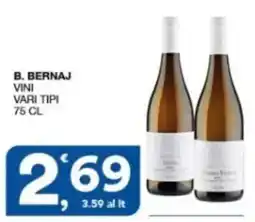 Sisa B. Bernaj vini vari tipi offerta