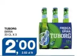Sisa Tuborg birra offerta