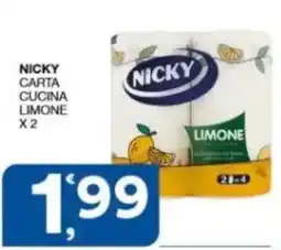 Sisa Nicky carta cucina limone offerta