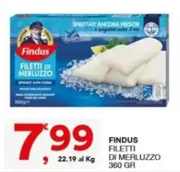 Sisa Findus filetti di merluzzo offerta