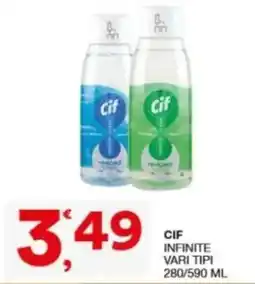 Sisa Cif infinite vari tipi offerta