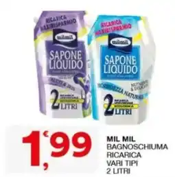 Sisa Mil Mil bagnoschiuma ricarica offerta