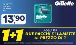 Sisa Gillette Mach3 ricambi offerta