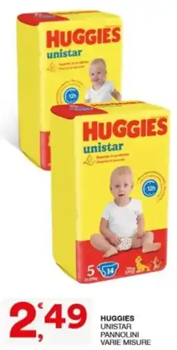 Sisa Huggies unistar pannolini offerta