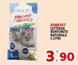Premium Supermercati BirbaPet lettiera bentonite naturale offerta