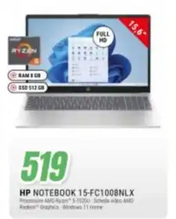 Leonardelli HP NOTEBOOK 15-FC100BNLX offerta