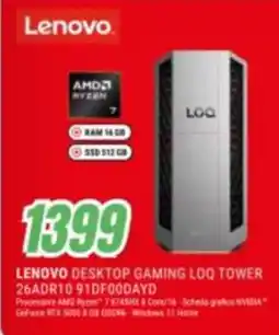 Leonardelli Lenovo desktop gaming loq tower offerta