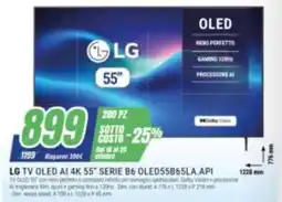 Leonardelli LG TV OLED AI 4K 55" SERIE B6 offerta