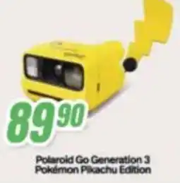 Leonardelli Polaroid Go Generation 3 Pokémon Pikachu Edition offerta