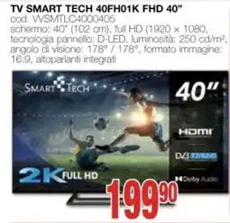 Mondo Brico TV Smart Tech 40FH01K FHD 40" offerta