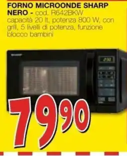 Mondo Brico Forno microonde Sharp nero offerta