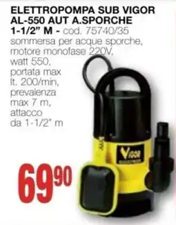 Mondo Brico Elettropompa sub Vigor offerta