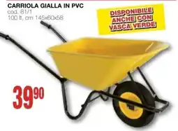Mondo Brico Carriola gialla in pvc offerta