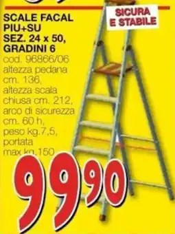 Mondo Brico Scale Facal Piu+Su offerta
