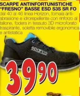Mondo Brico Scarpe antinfortunistiche "Fresno" basse ESD S3S SR FO offerta