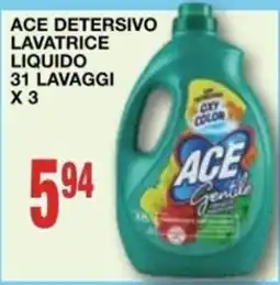 Mondo Brico Ace detersivo lavatrice liquido offerta