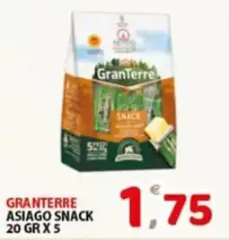 Premium Supermercati GranTerre Asiago Snack offerta